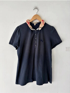 Burberry Plaid Collar Blue Size XL